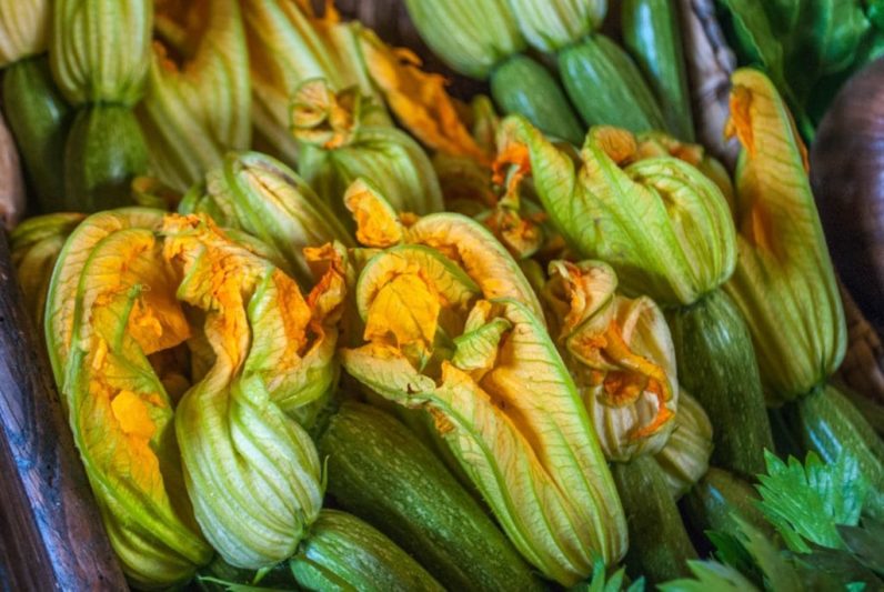 Stuffed zucchini flowers recipe
