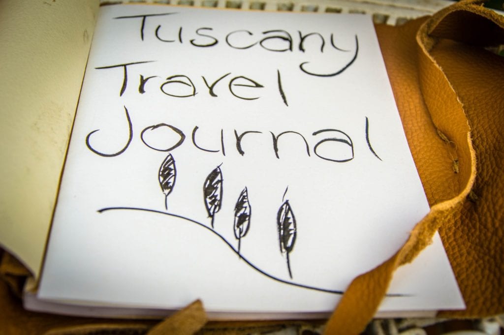 Tuscany Travel Journal Header