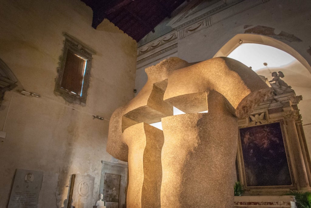 Sculpture in the Sant'Agostino Complex of Pietrasanta