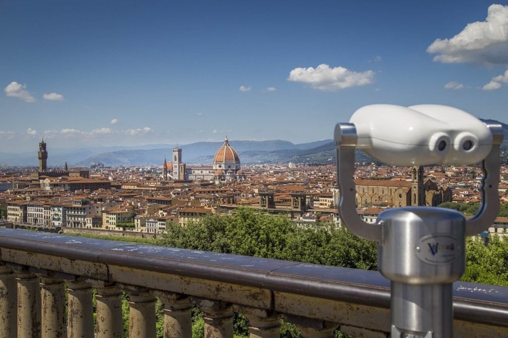 Piazzale Michelangelo Firenze Tuscany, one the best-known places in Tuscany
