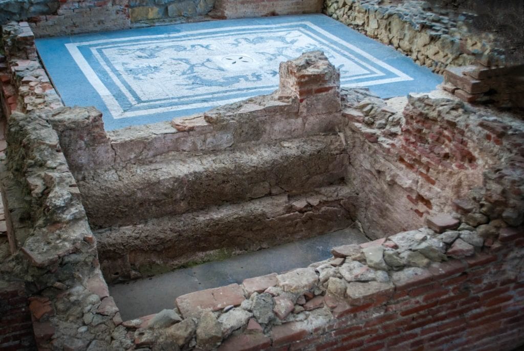 the mosaic Massaciuccoli Romana