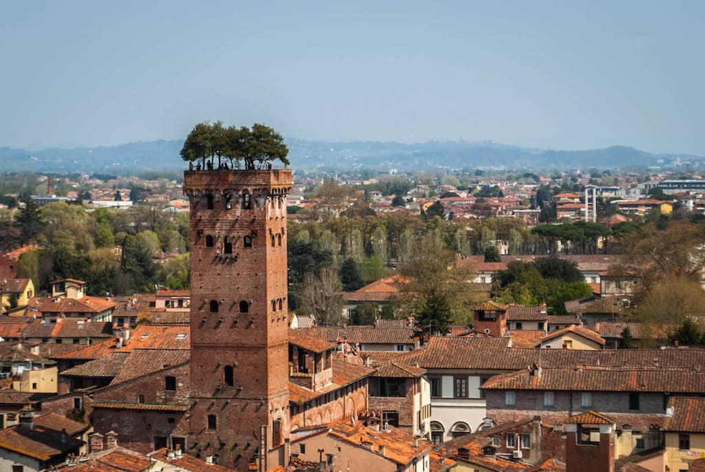 Guinigi Tower Lucca, one the best-known places in Tuscany