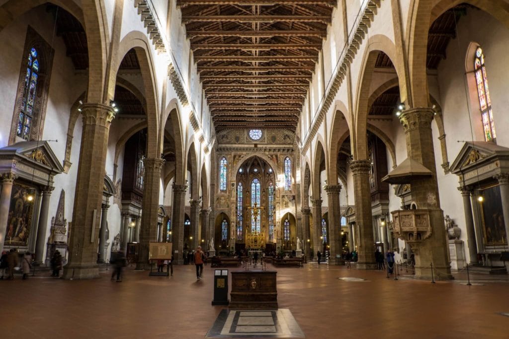 The Interior of Santa Croce Florence