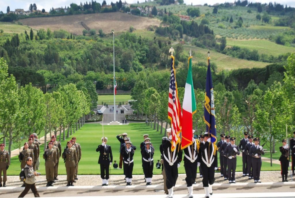 Florence American Cemetery and Memorial US NavyColor Guard My Travel in Tuscany