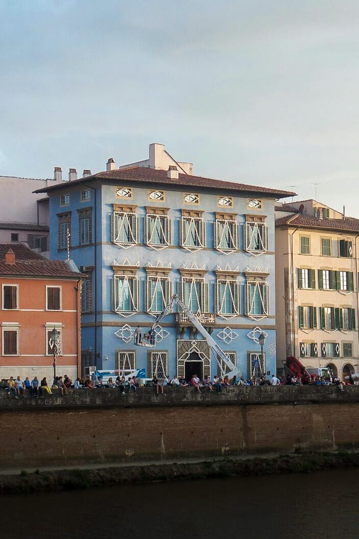 Palazzo Blu Luminara of San Ranieri in Pisa