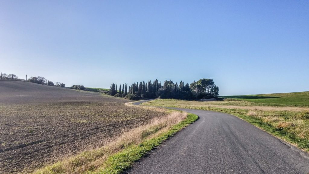 Streets of Tuscany countryside routes
