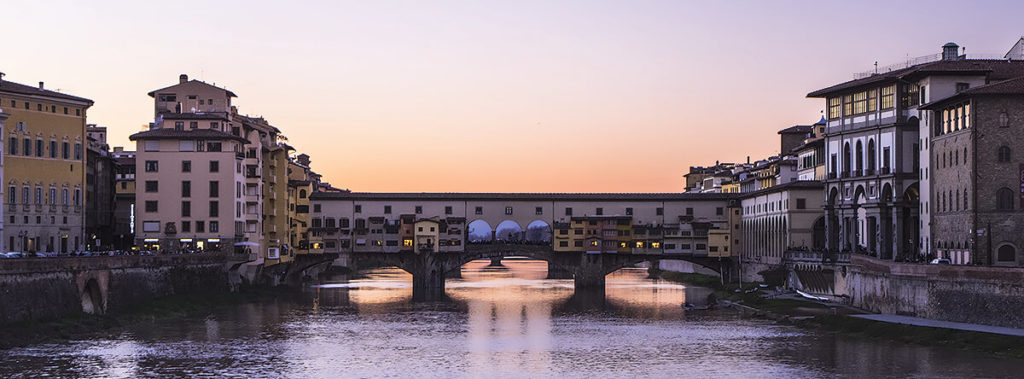 Sunset over Ponte Vecchio Florence