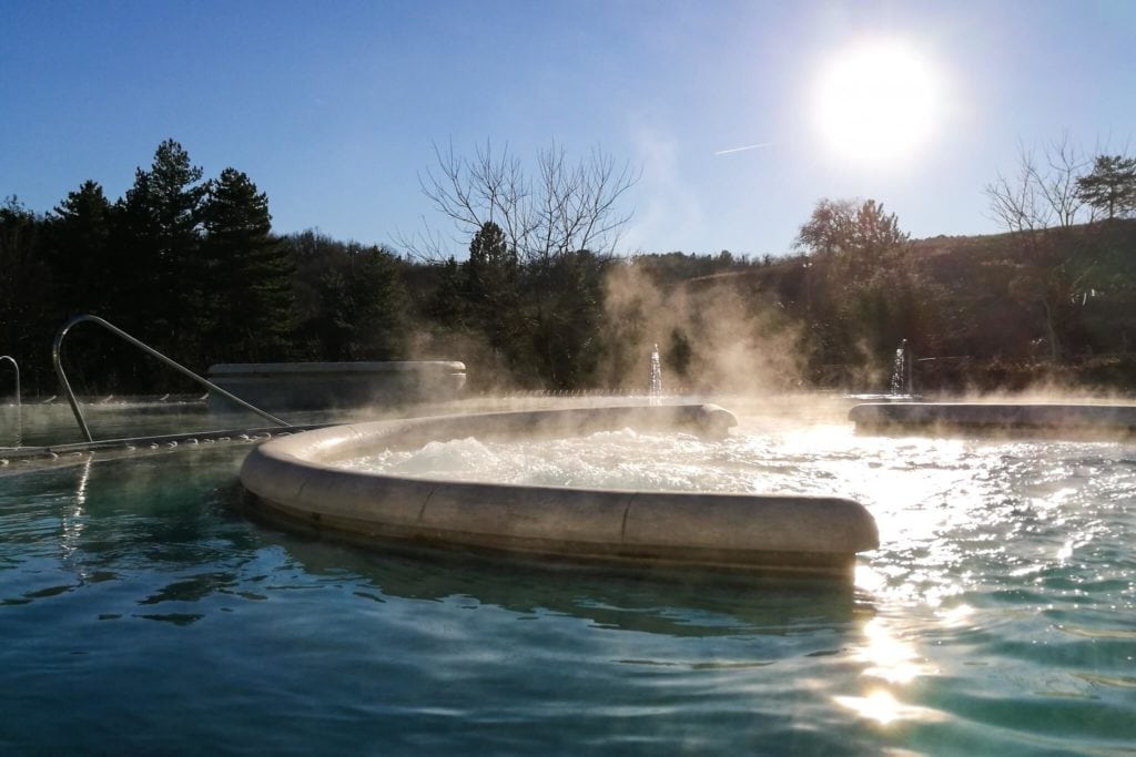 Chianciano hot springs in Val di Chiana