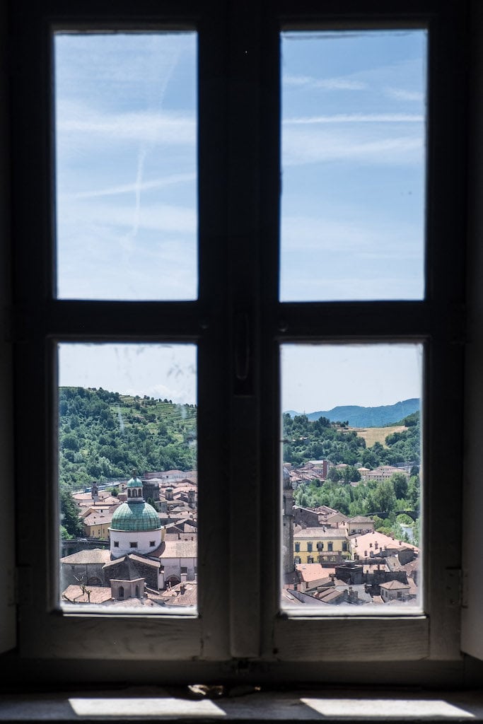Pontremoli View from the Window of the Piagnaro Castle