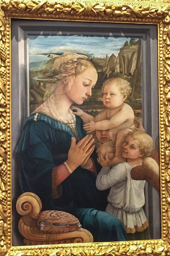 Lippi's painting reputedly showing the young Filippino Lippi - what to do in Lucca for a Half day