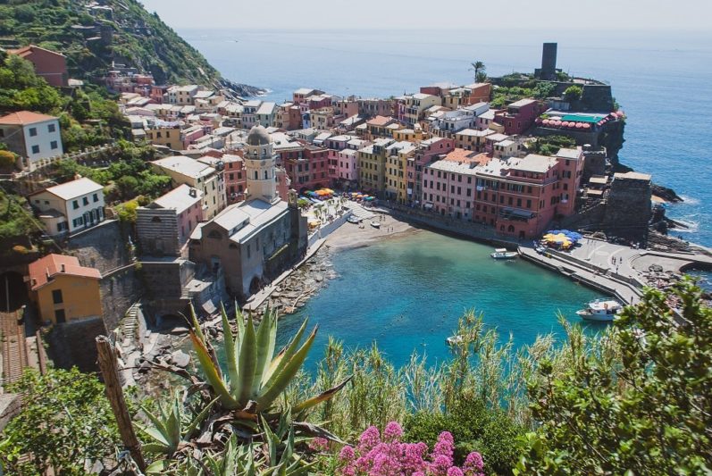 From Florence to Cinque Terre, View of Vernazza