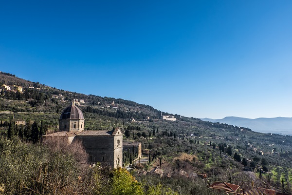 View of Cortona, Valdichiana Tuscany