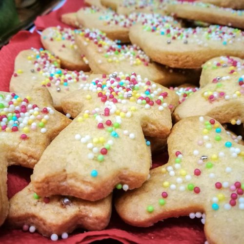 a Tray of Befanini Cookies from Tuscany