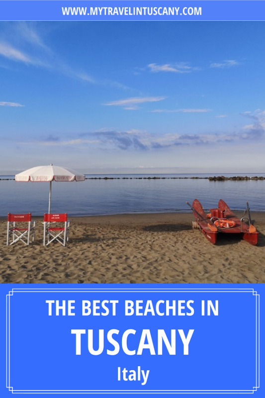 Cover for Pinterest for the article of the best beaches in Tuscany