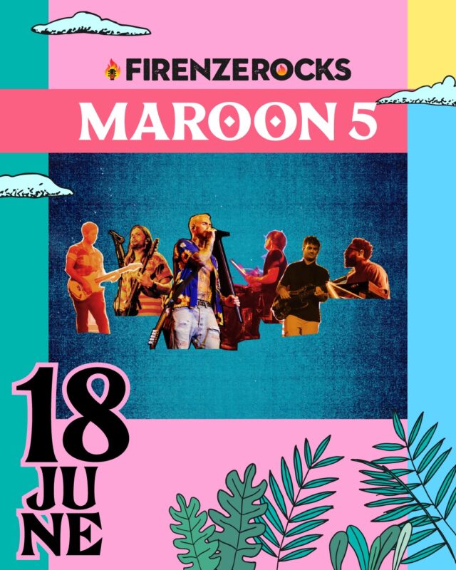 Maroon 5 adv Firenze Rocks 2023